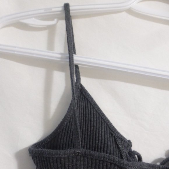 RUMI NEELY, sexy ribbed lacing looped vest cami, size medium, GUC - Picture 8 of 10